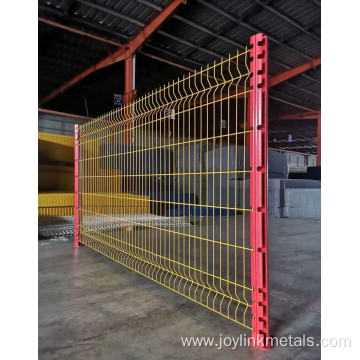 Pvc Coated Galvanized v Bend Curved 3d Fence